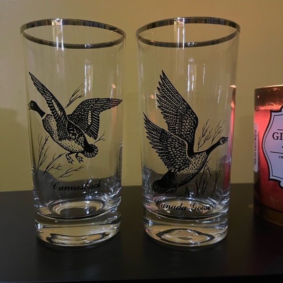 Set of 2 Vintage bar ware- Canvasback & Canada Goose - Picture 2 of 7